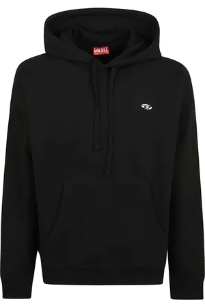 Diesel Sweatshirts & Hoodies, Heren, Zwart, XL, Katoen, Zwarte Sweatshirt Verhoogt Garderobe Stijl