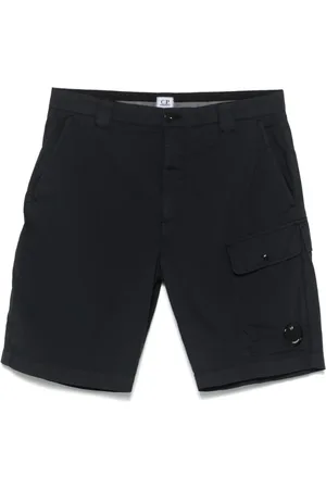 C.P. Company Korte broeken, Heren, Blauw, S, Blauwe Cargo Shorts met Zakken