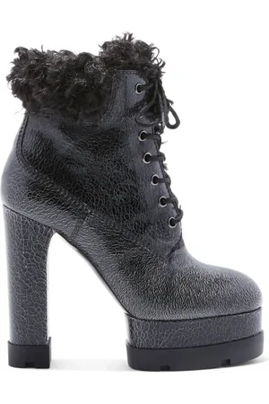 Casadei Schoenen, Dames, Zwart, 37 EU, Leer, Mountain Lover Veterlaarsjes met Enkelhoogte