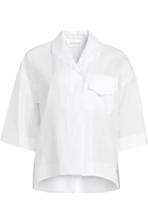 Sportmax Blouses & Shirts, Dames, Wit, M, Stijlvol Overhemd