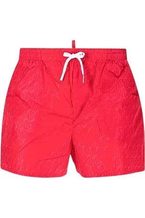 Dsquared2 Badkleding, Heren, Rood, XS, Nylon, Monogram Badmode