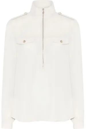 Bruuns Bazaar Blouses & Shirts, Dames, Wit, XS, Polyester, Utility-geïnspireerde blouse