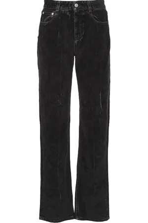 Stella McCartney Jeans, Dames, Zwart, W25, Katoen, Zwarte Jeans met Hoge Taille