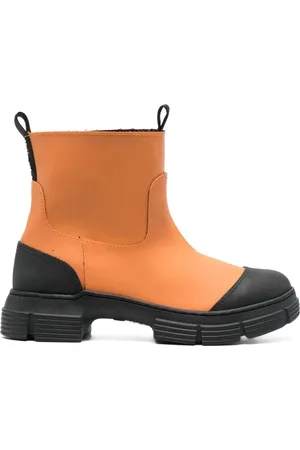 Ganni Schoenen, Dames, Oranje, 40 EU, Chelsea Boots