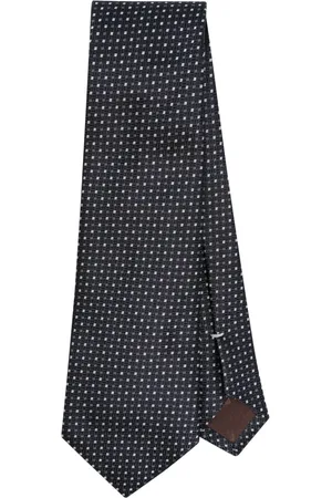 CANALI Accessoires, Heren, Blauw, ONE Size, Luxe Zijden Stropdas