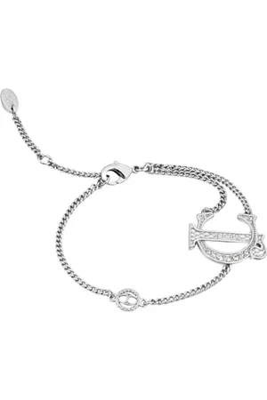 Roberto Cavalli Accessoires, Dames, Grijs, ONE Size, Iconische Forward Damesarmband