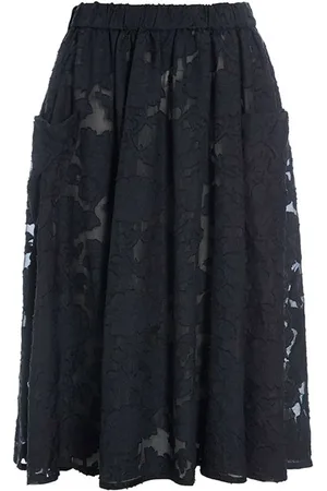 Bitte Kai Rand Rokken, Dames, Zwart, XL, Rayon, Floral Fil Coupé Rok