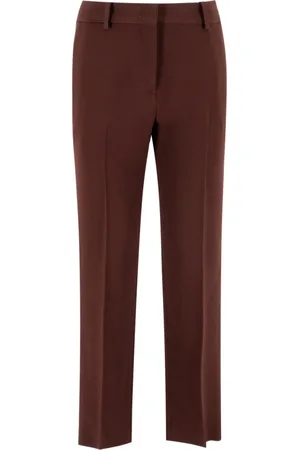 ERMANNO SCERVINO Broeken, Dames, Rood, XS, Elegante Yarn Broek
