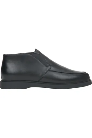 Estro Schoenen, Heren, Zwart, 45 EU, Leer, Zwarte Loafers