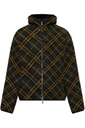 Burberry Jassen, Heren, Groen, M, Wol, Reversible Jas