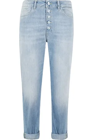 Dondup Jeans, Dames, Blauw, W27, Katoen, Cropped Jeans