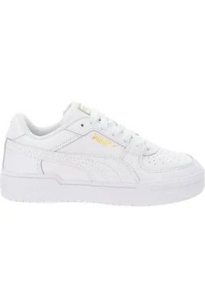 PUMA Schoenen, Heren, Wit, 40 EU, Leer, Leren Heren Sneakers Stijlvol Comfort