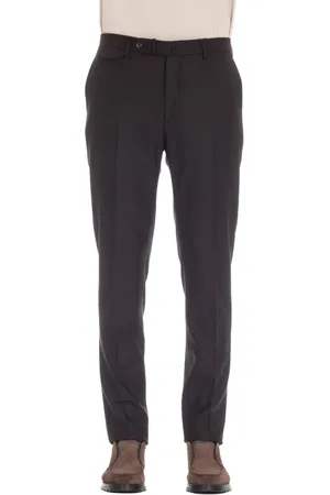 TAGLIATORE Broeken, Heren, Bruin, 2Xl, Wol, Slim Fit Flanellen Broek