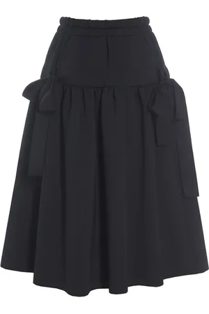 Bitte Kai Rand Rokken, Dames, Zwart, L, Neopreen Midi Rok met Strikdetails
