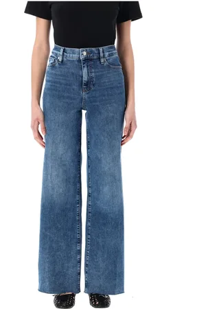 Frame Jeans, Dames, Blauw, W29, Katoen, Slim Palazzo Raw Hem Jeans