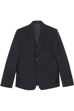 Gucci Jassen, Heren, Blauw, L, Wol, Blazers