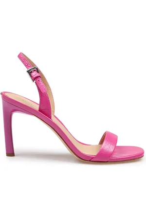 Michael Kors Schoenen, Dames, Roze, 39 EU, Leer, Fuchsia Leren Sandaal Verstelbare Sluiting