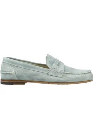 Premiata Schoenen, Dames, Blauw, 38 EU, Suède, Lage Hak Suède Loafer