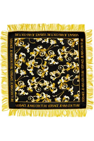 VERSACE Accessoires, Dames, Veelkleurig, ONE Size, Sjaals Zwart