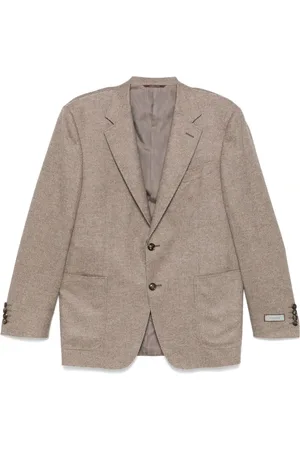 CANALI Jassen, Heren, , L, Wol, Luxe Wollen Kasjmier Jas