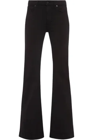 7 for all Mankind Jeans, Dames, Zwart, W29, Katoen, Flared Slim Illusion Jeans