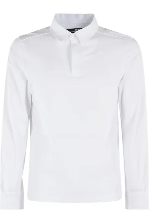 K-Way Tops, Heren, Wit, S, Katoen, Witte Katoenen Stretch Polo Shirt
