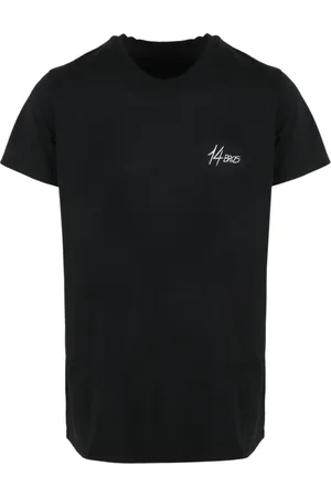 14 BROS Tops, Heren, Zwart, L, Katoen, T-Shirts