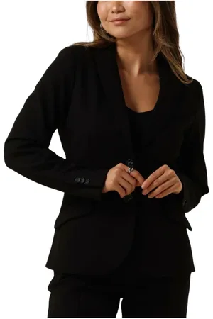 Summum Woman Jassen, Dames, Zwart, XL, Leer, Milano Blazer