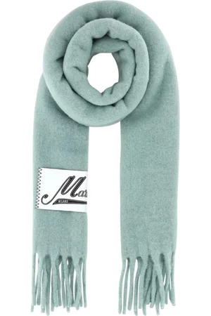 Marni Accessoires, Heren, Groen, ONE Size, Nylon, Alpaca Blend Saliegroene Sjaal