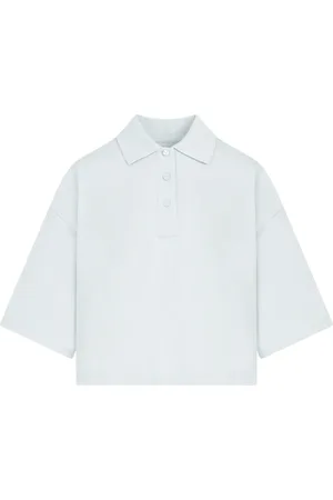 Bottega Veneta Blouses & Shirts, Dames, Blauw, M, Katoen, Katoenen Polo