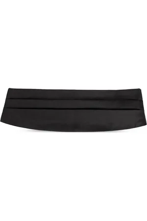 Salvatore Ferragamo Accessoires, Heren, Zwart, ONE Size, Zijden Smoking Riem
