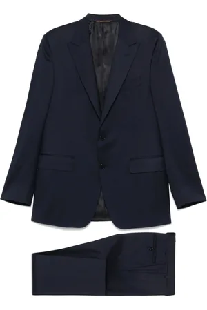 CANALI Pakken, Heren, Blauw, 2Xl, Midnight Pak met achterste ventilatieopeningen