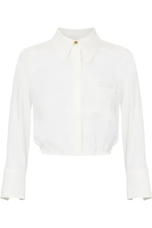 Elisabetta Franchi Blouses & Shirts, Dames, Wit, L, Dames Shirt Mode