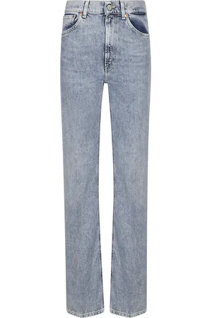 Dondup Jeans, Dames, Blauw, W29, Katoen, Wide Leg High Waist Jeans