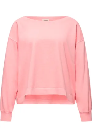 Drykorn Tops, Dames, Roze, M, Katoen, Soft Jersey Longsleeve Shirt