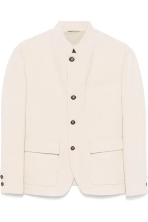 ELEVENTY Jassen, Heren, , 2Xl, Wol, Virgin Wollen Jas met Knopen aan de Voorkant