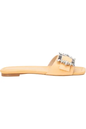 Stuart Weitzman Schoenen, Dames, Oranje, 41 EU, Suède, Elegante Oranje Suède Slippers