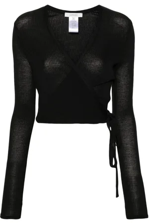 LEMAIRE Truien, Dames, Zwart, M, Wol, Stijlvol Wikkelvest