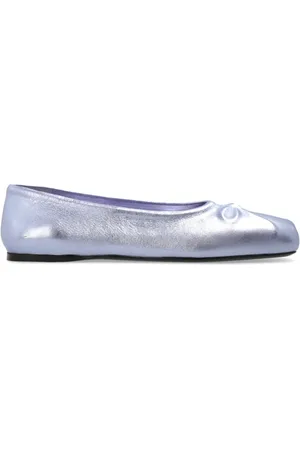 Marni Schoenen, Dames, Paars, 35 EU, Leer, Ballerina`s Little Bow