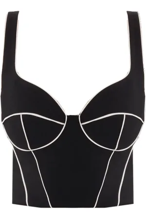 Elisabetta Franchi Tops, Dames, Zwart, M, Polyester, Sleeveless Top