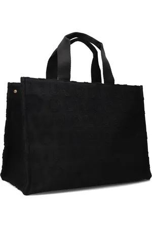 Liu Jo Tassen, Dames, Zwart, ONE Size, Logo Bag Shopper voor vrouwen