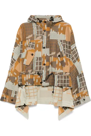 HENRIK VIBSKOV Mantels, Dames, Veelkleurig, S, Multikleur Korte Parka met Uniek Design