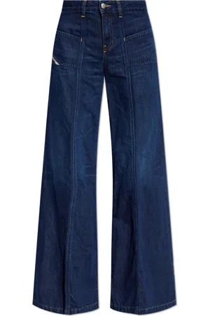 Diesel Jeans, Dames, Blauw, W28 L30, Katoen, Bootcut Jeans