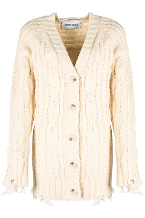 Silvian Heach Truien, Dames, , M, Cardigan met V-hals en knopen