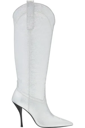 Stuart Weitzman Schoenen, Dames, Grijs, 37 EU, Western Luxe Kniehoge Laars