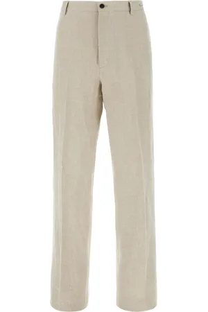 Salvatore Ferragamo Broeken, Heren, , XL, Linnen, Stijlvolle Broek