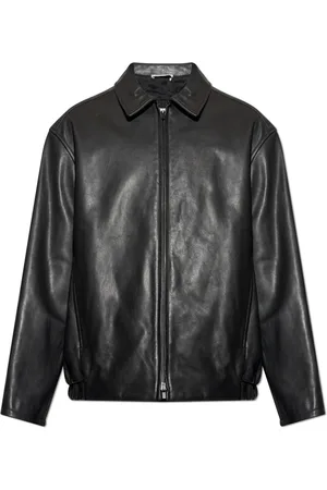 FEAR OF GOD Jassen, Heren, Zwart, L, Leer, Leren Rider Jacket