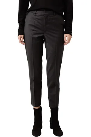 Filippa K Broeken, Dames, Grijs, S, Wol, Cropped wollen broek Emma