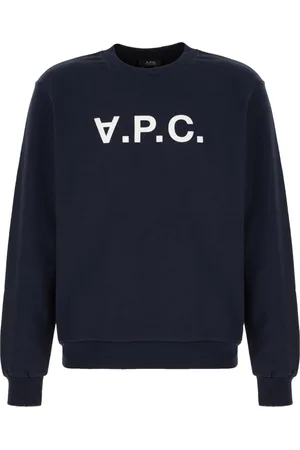 A.P.C. Sweatshirts & Hoodies, Heren, Blauw, M, Katoen, Maglieria Sweatshirt