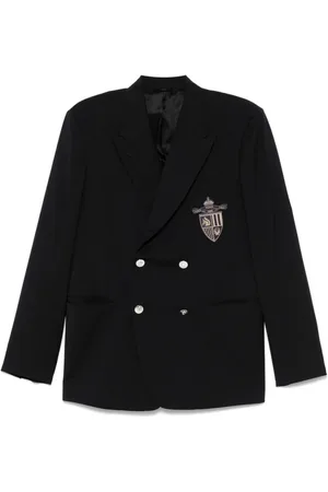 Fendi Jassen, Heren, Blauw, L, Wol, Jacket Wool